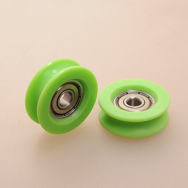 U groove plastic bearing