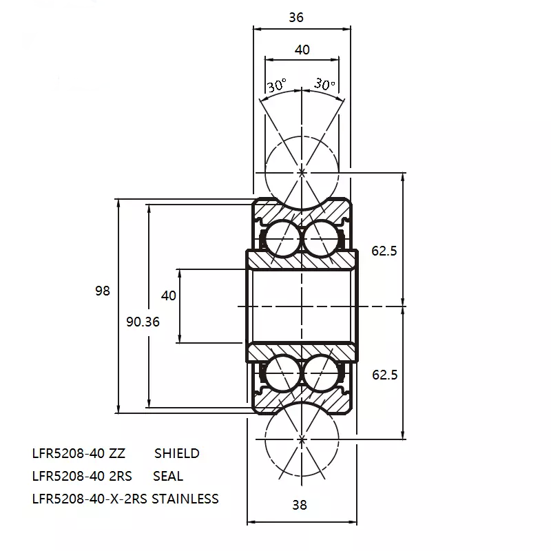 LFR5208-40 ZZ Size 