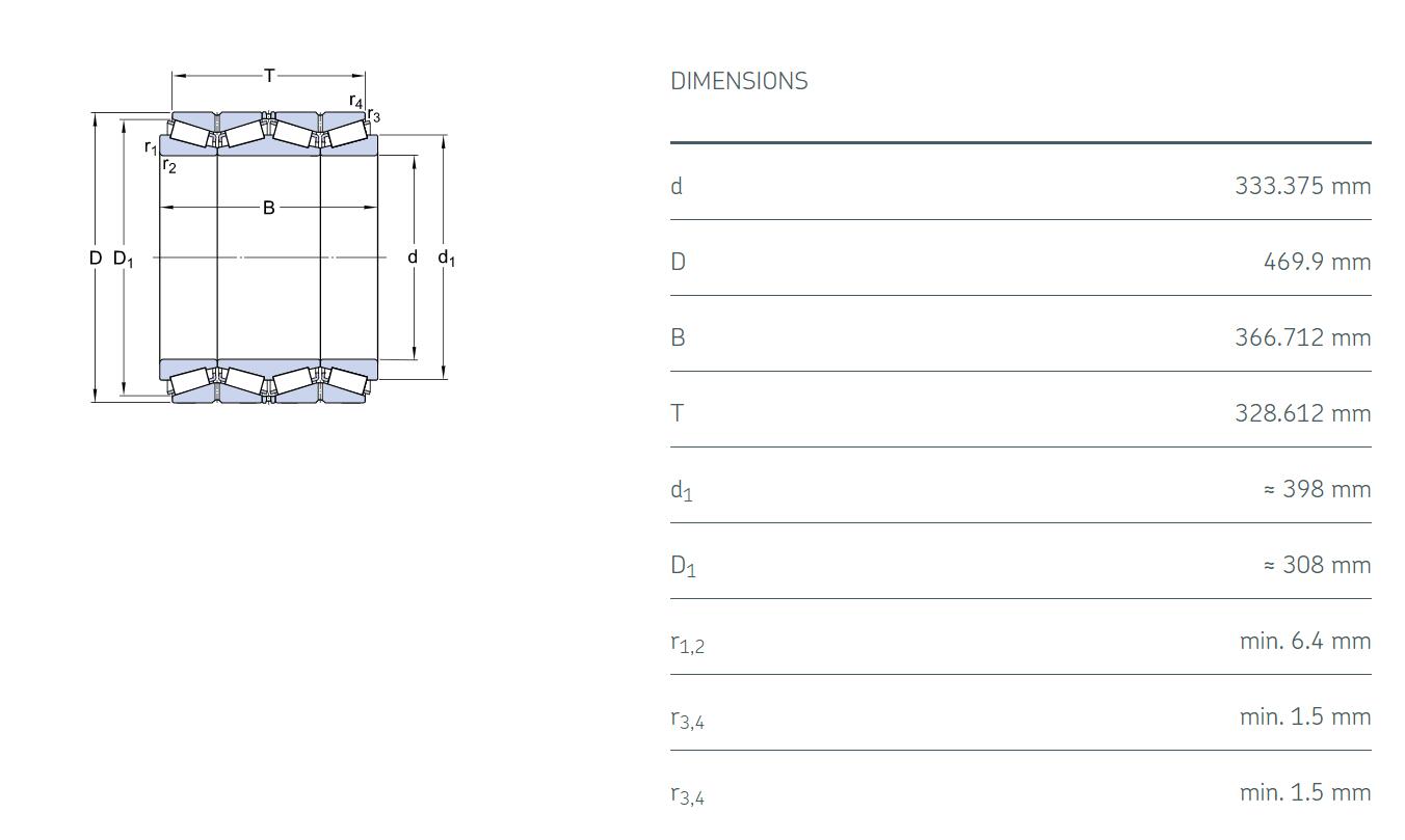 BT4B 328083/HA1 Bearing Dimension