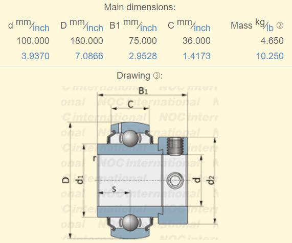 GE 100 KRRB Bearing Specification 