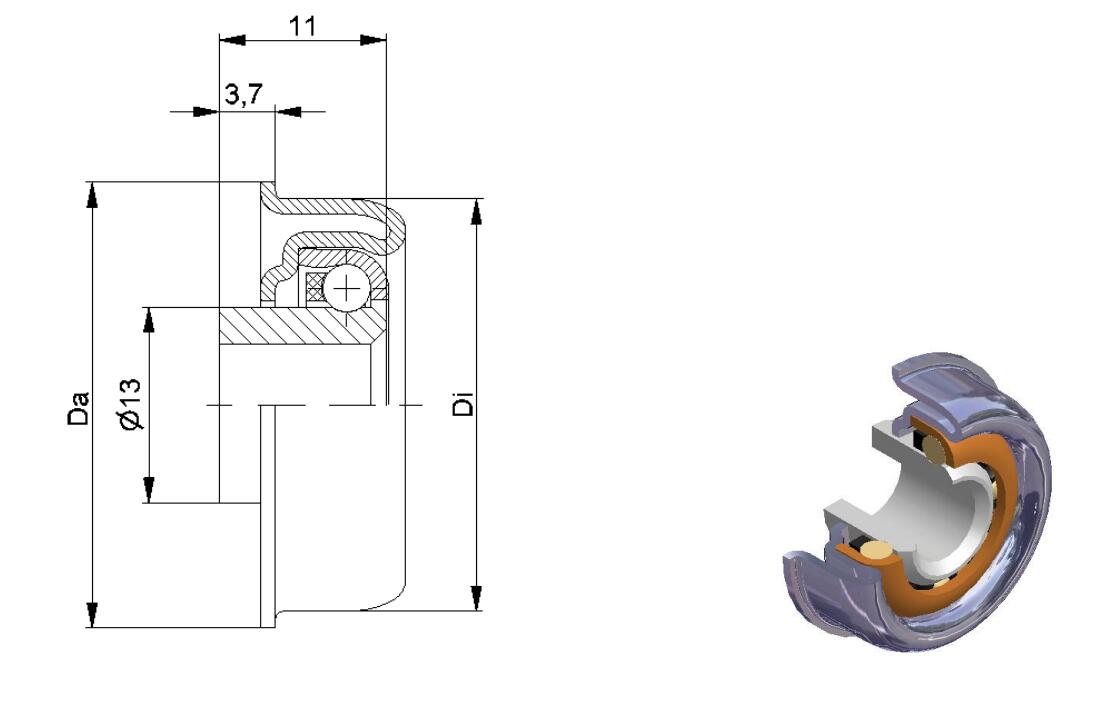 MTR-16 Metal Bearing 